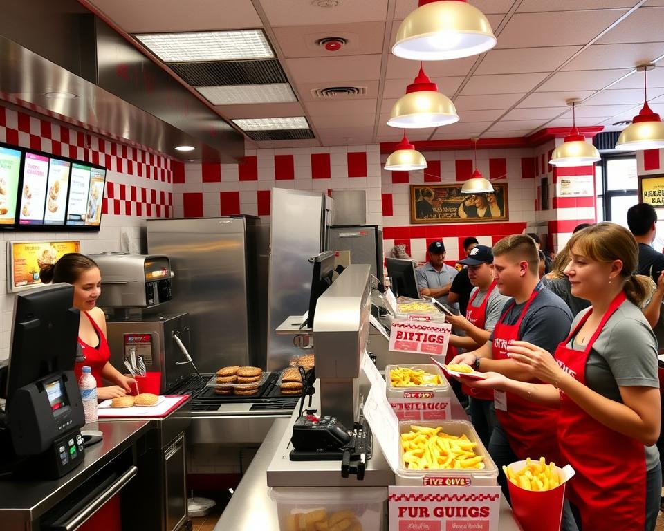 Five Guys restaurant roles